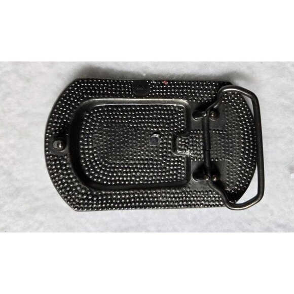 Vintage Belt Buckle with Turquoise Arrow Shaped Stone Design - Picture 3 of 5